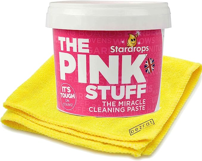 cleaning supplies - the pink stuff