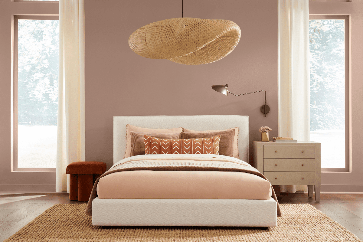 draw inspiration for your bedroom with redend point, color of the year pick from sherwin williams