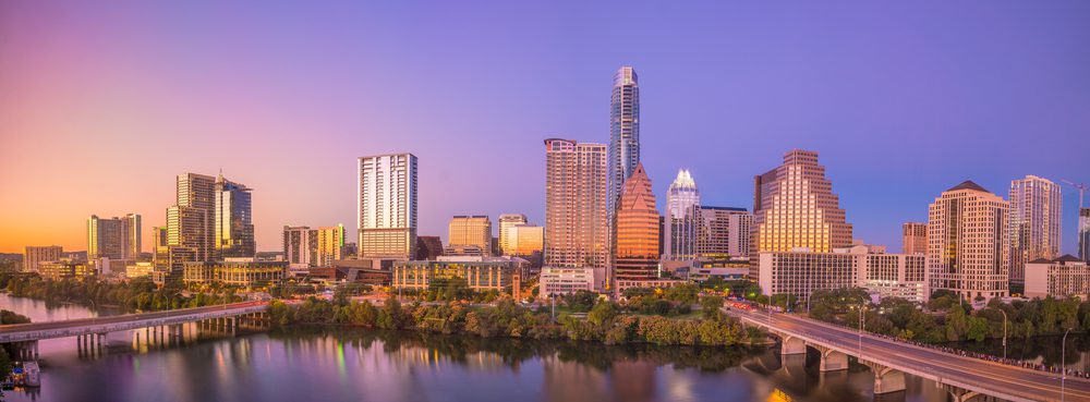 Downtown skyline in Austin