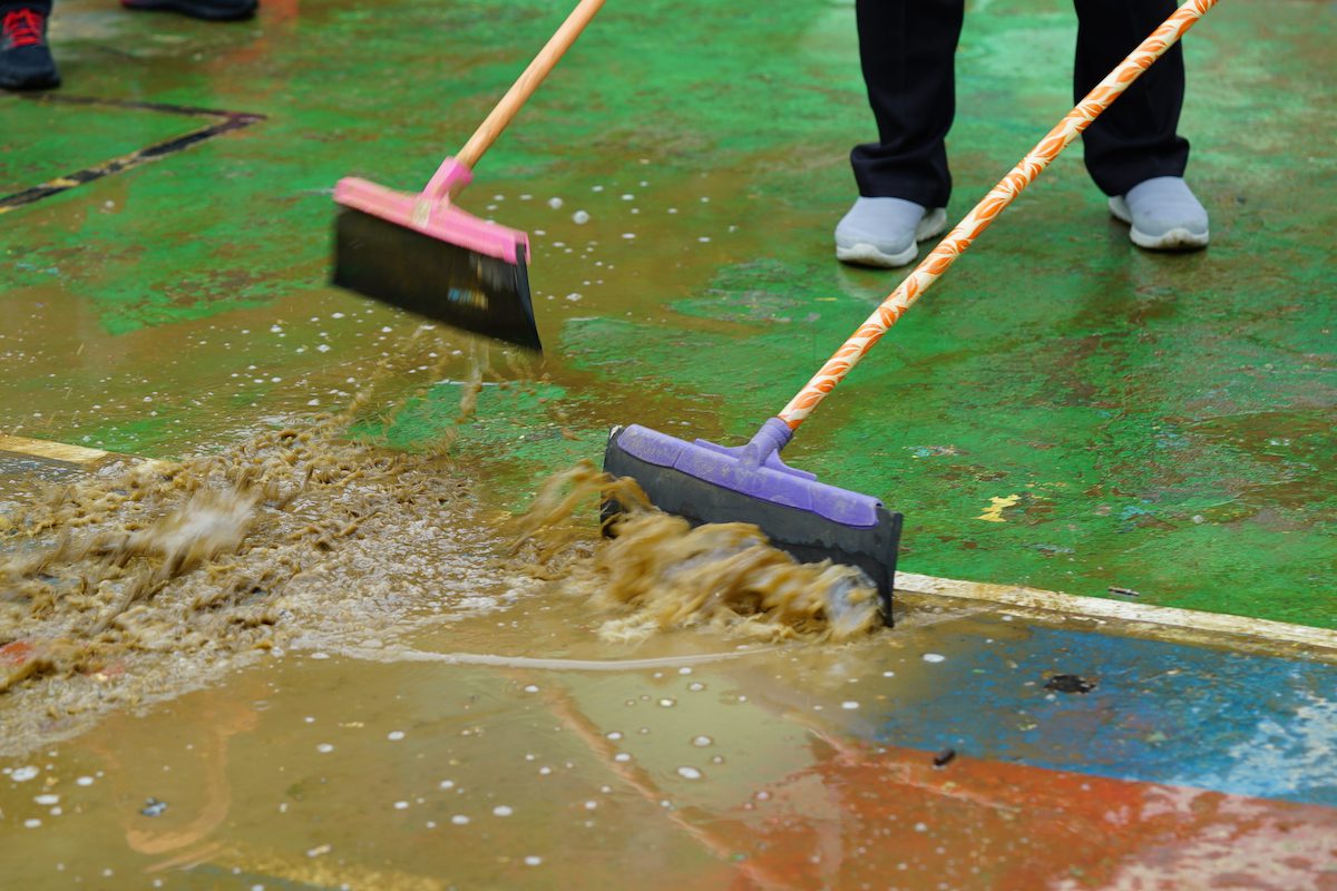 Cleaning up after a flood