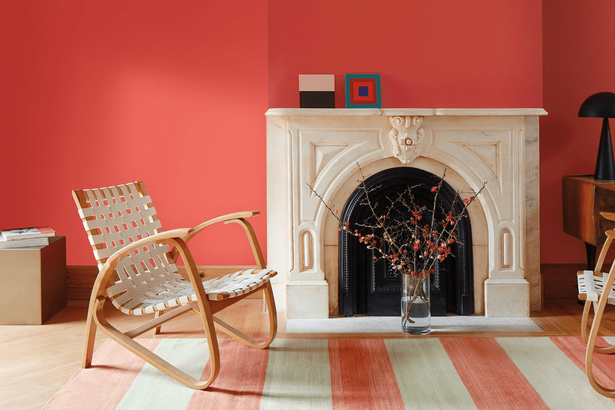 benjamin moore selected raspberry blush, perfect for any living space