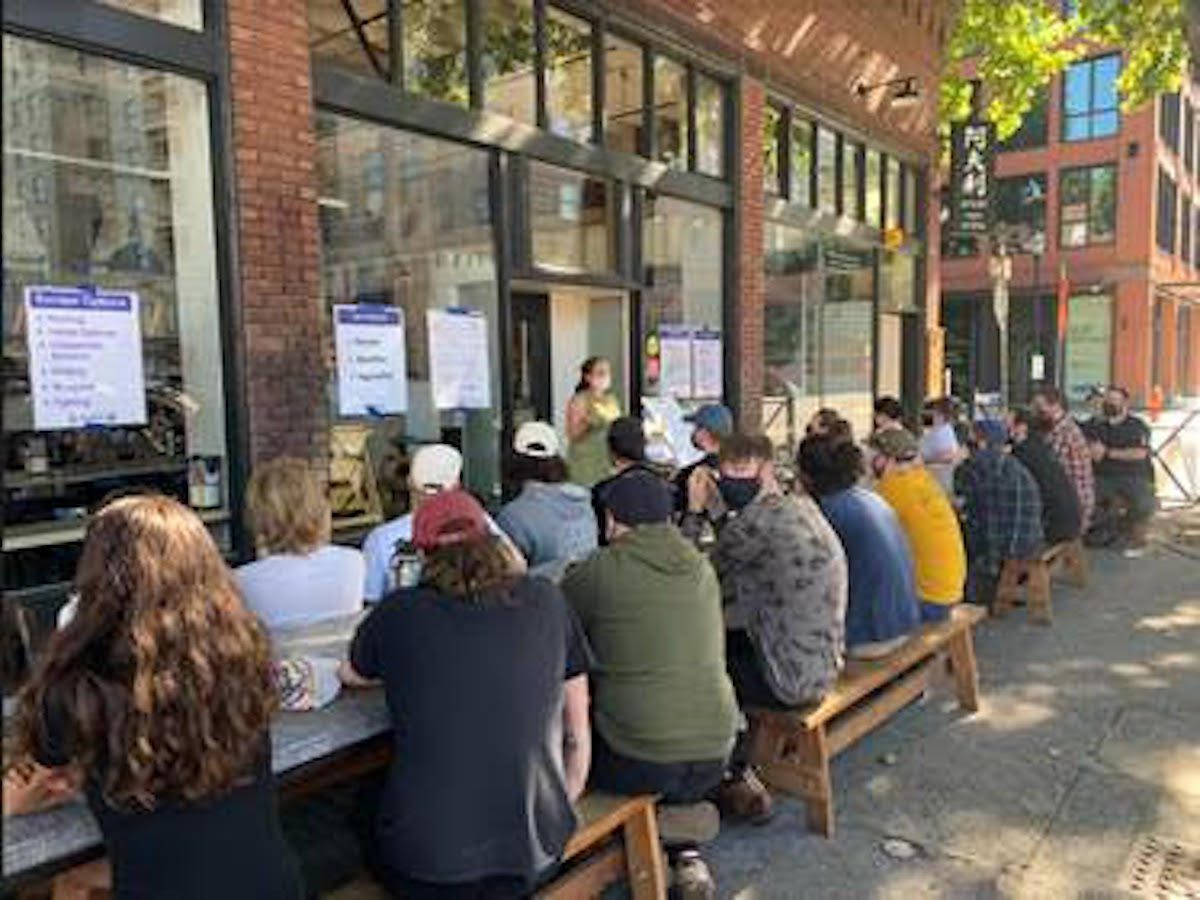 Portland neighborhood meeting.
