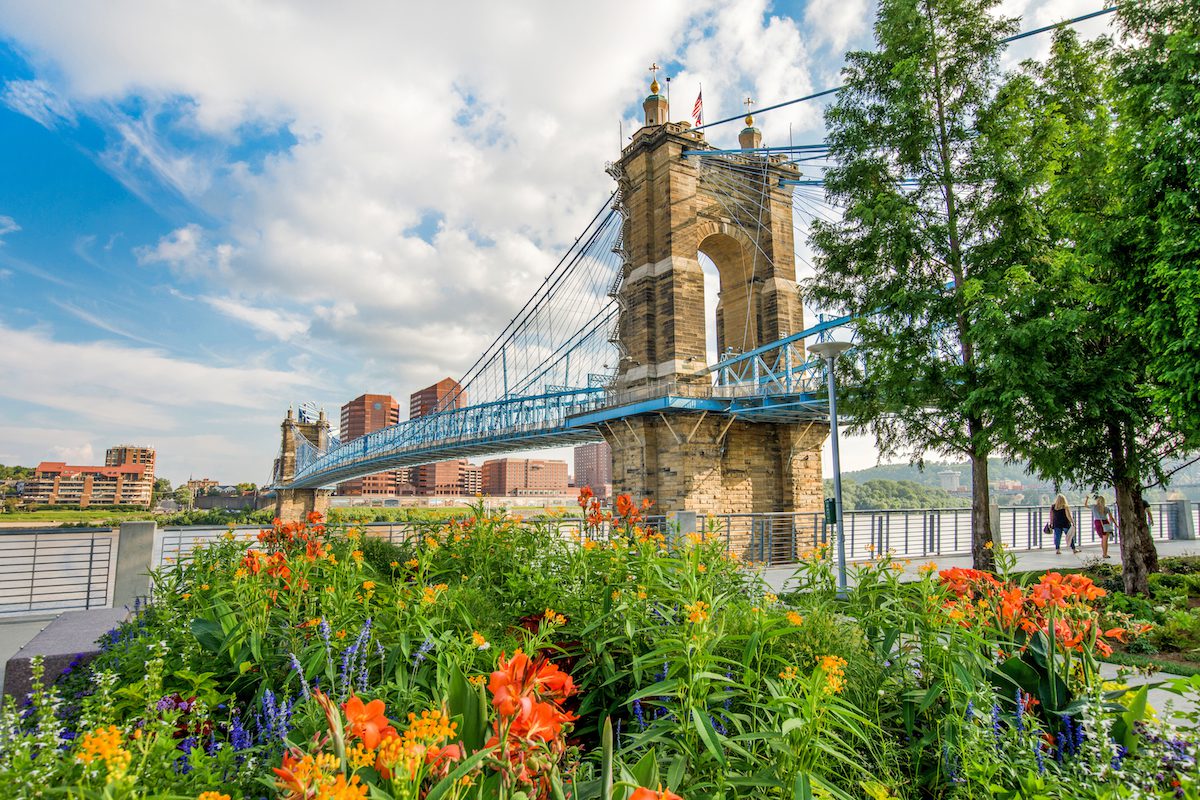 What is Cincinnati known for? Lush parks and four seasons to enjoy being outside.