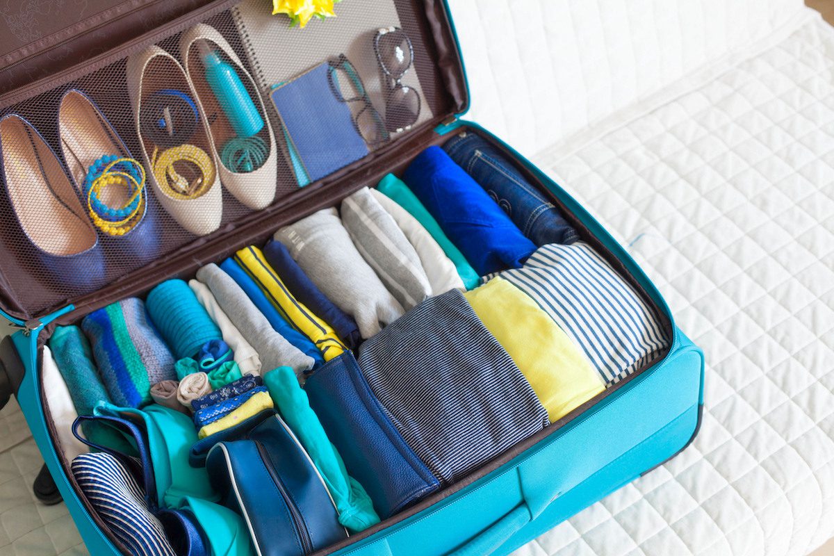 Suitcase to pack clothes for moving