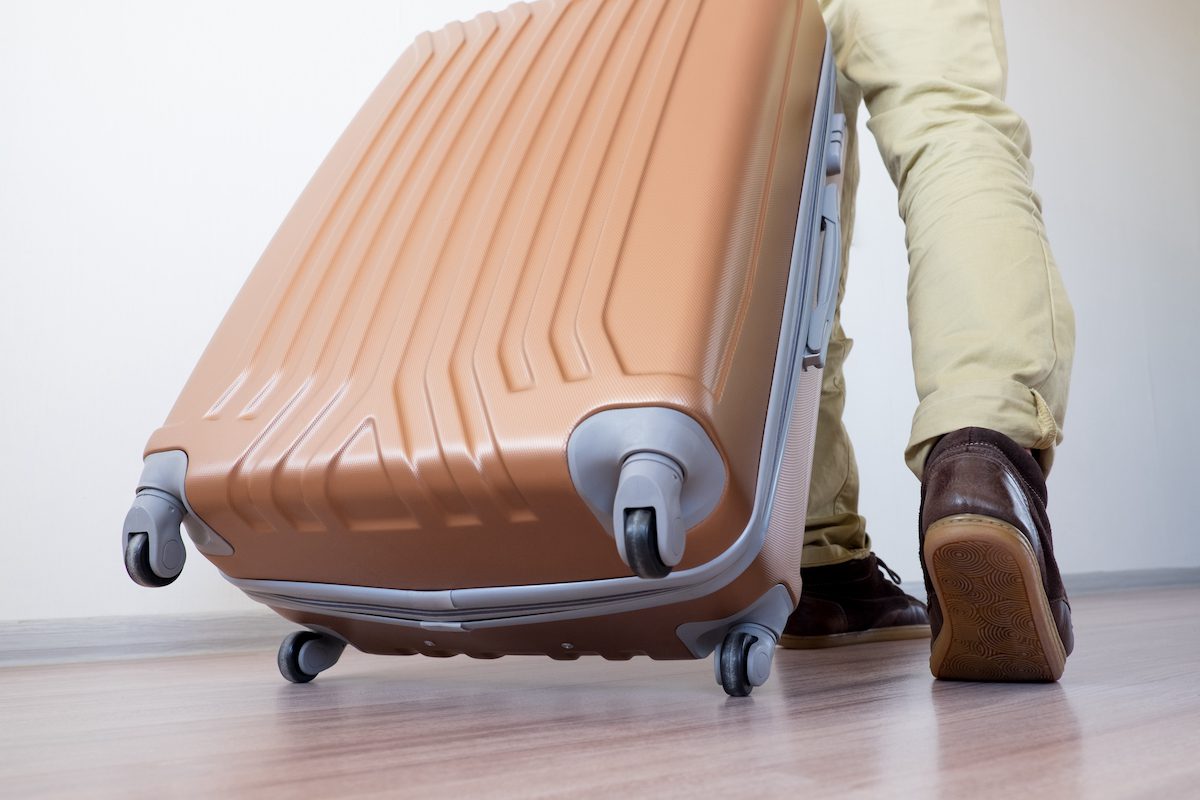 Use a suitcase to carry books.